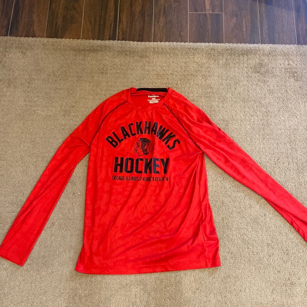 Fanatics Chicago Blackhawks Long-Sleeve T-Shirt (Size M)